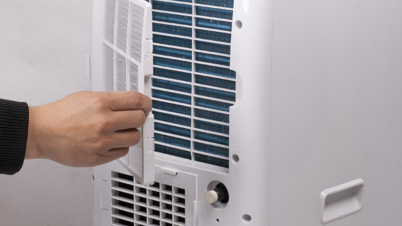9000BTU وحدات غرفة محمولة AC مع جهاز تحكم عن بعد WIFI مكفف الرطوبة ونمط النوم