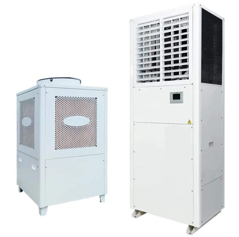 مبرد بالماء توفير الطاقة مكيف الهواء الصناعي المنقسم، 25kw التبريد مكيف الهواء المبرد بالماء المنقسم